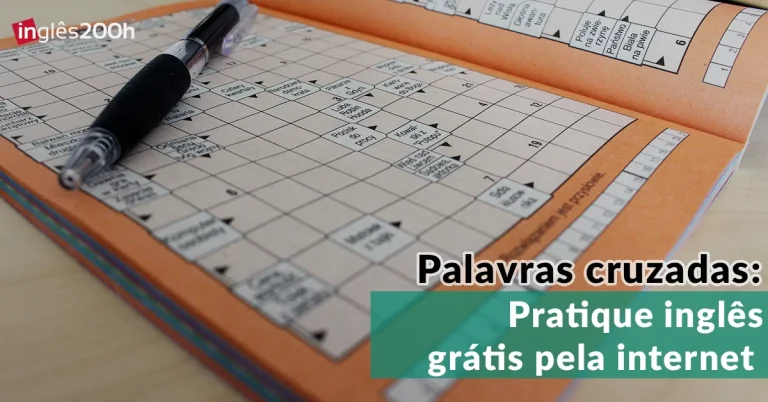 Palavras cruzadas: Pratique inglês grátis pela internet
