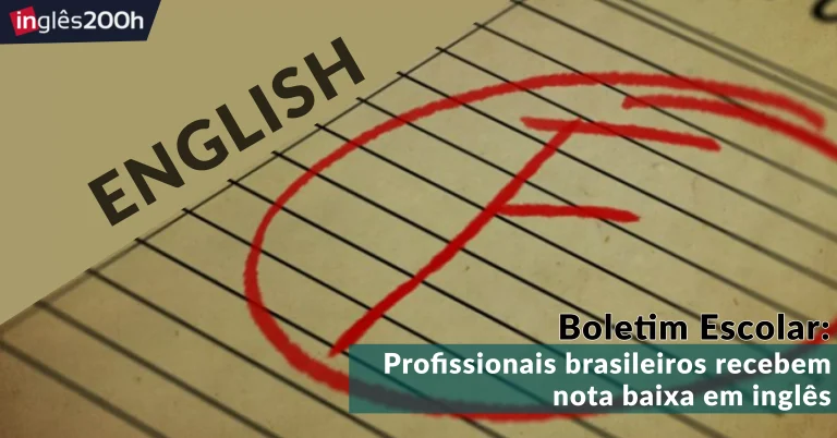 Boletim escolar: Profissionais brasileiros recebem nota baixa em inglês