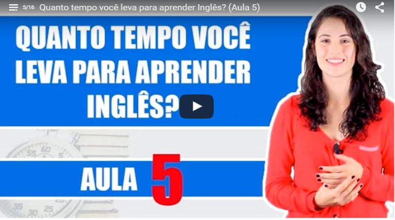 Quanto tempo você leva para aprender Inglês?